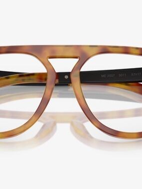 Moncler Brown Tortoiseshell Aviator eye Glasses